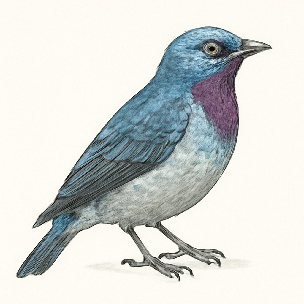 Plum-throated Cotinga illustration