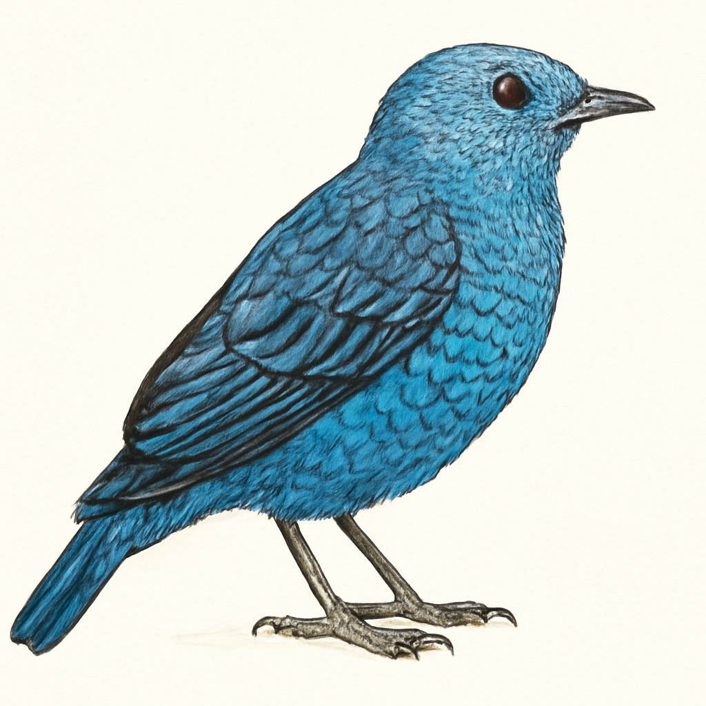 Spangled Cotinga illustration