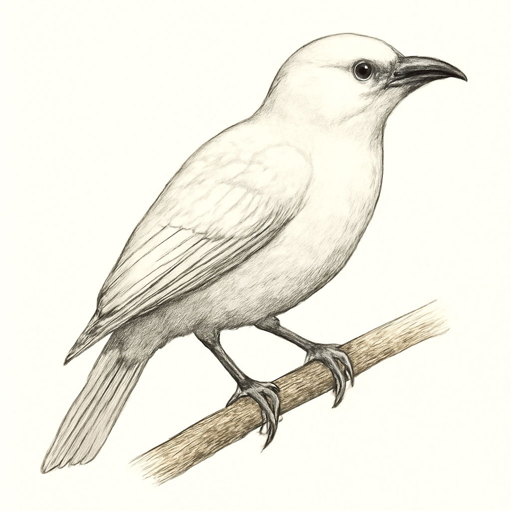 Illustration de Araponga blanc