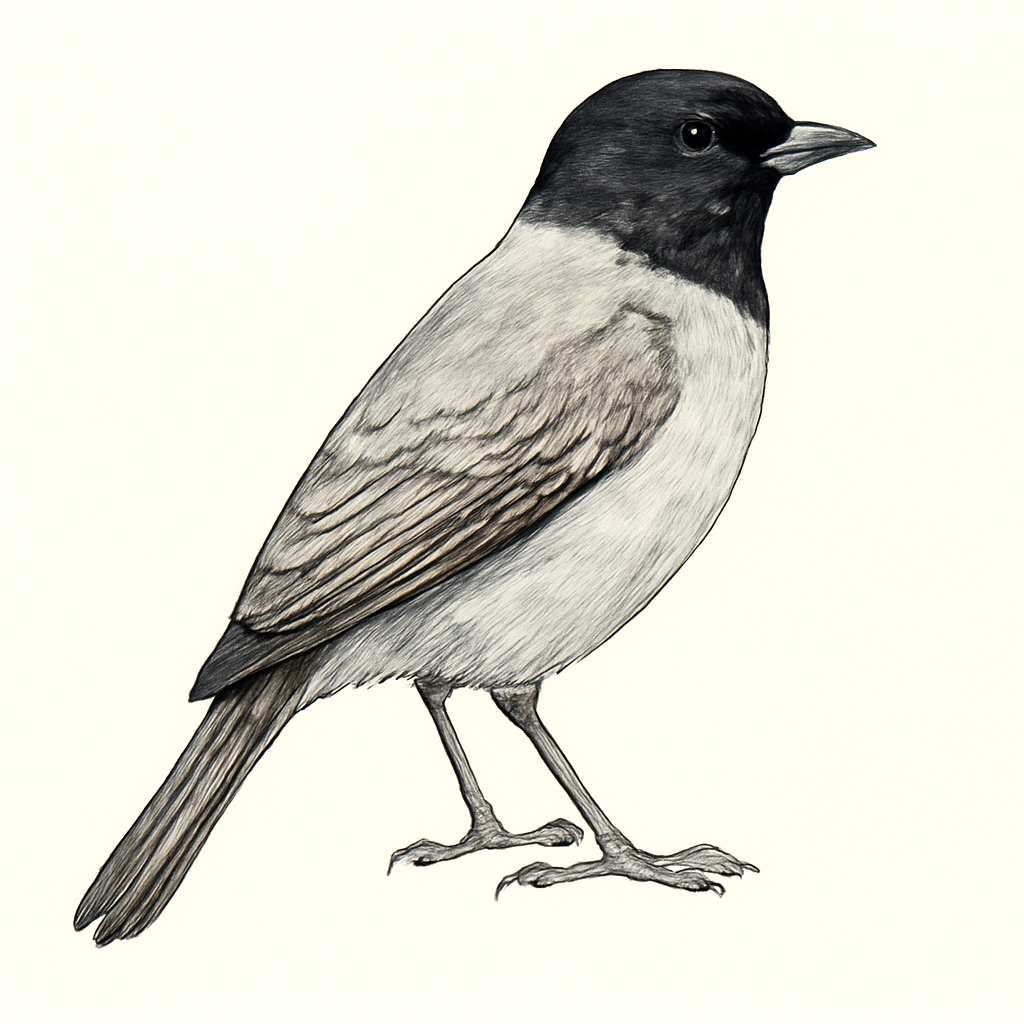 Black-faced Cotinga illustration