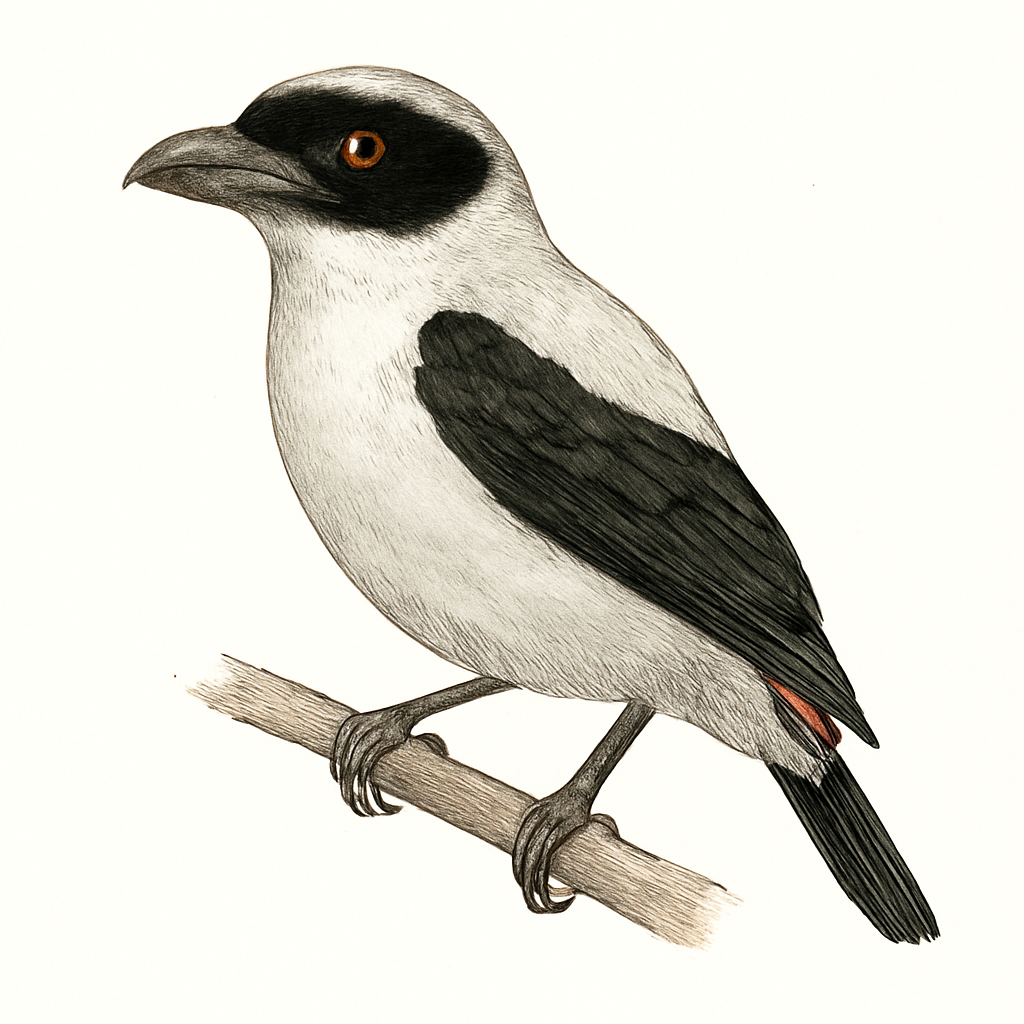 Masked Tityra illustration