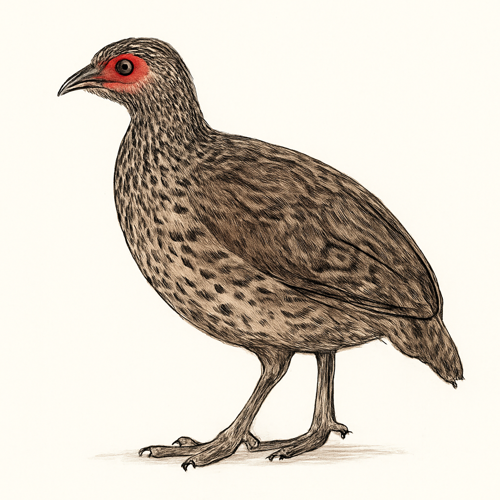 Illustration de Francolin de Clapperton