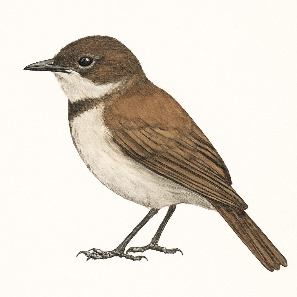 Whiskered Flycatcher illustration