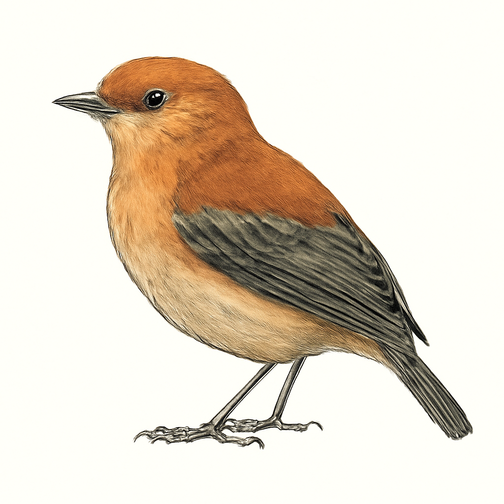 Cinnamon Manakin-Tyrant illustration