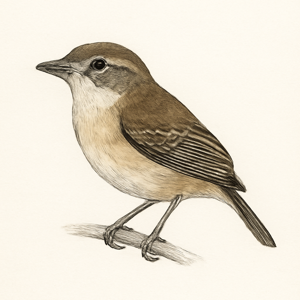 Illustrazione di White-throated Spadebill