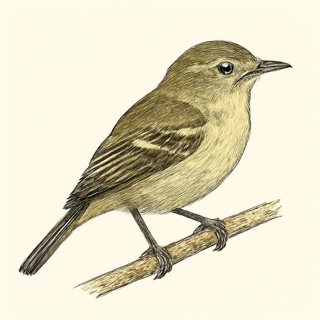 Illustrazione di Olive-striped Flycatcher