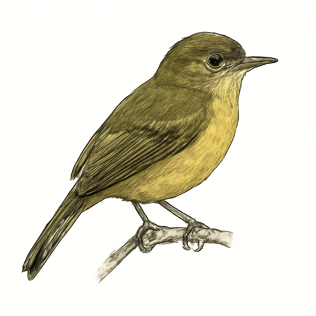 Illustrazione di Ochre-bellied Flycatcher