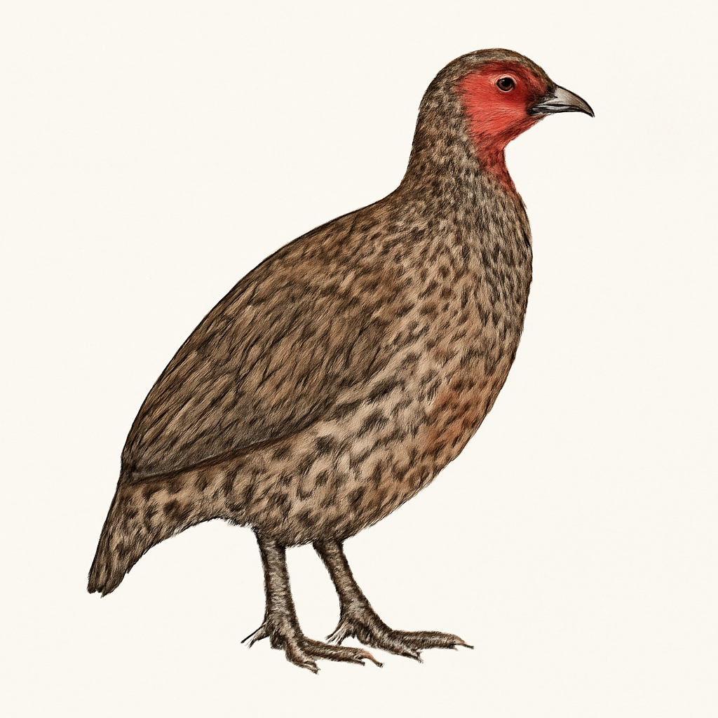 Ilustración de Francolín de Swainson