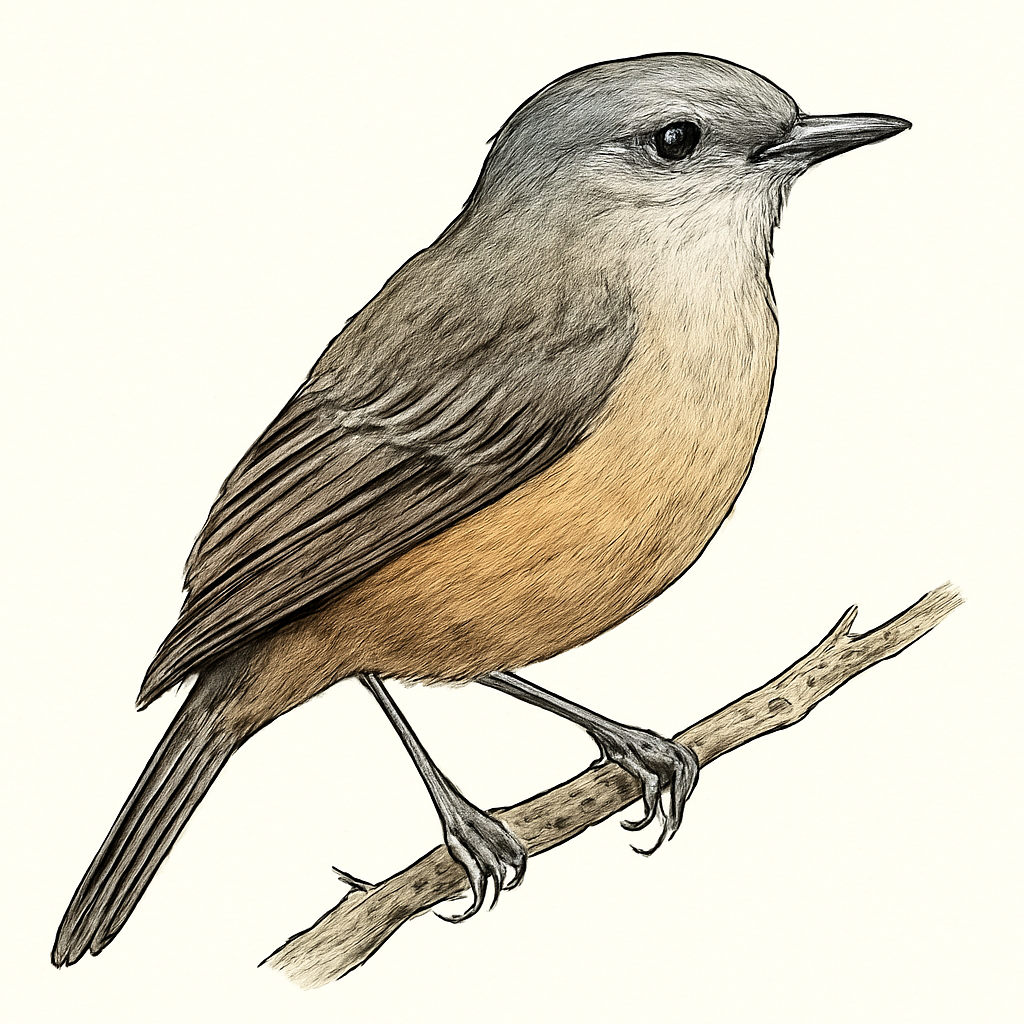 Illustration de Pipromorphe à ventre roux