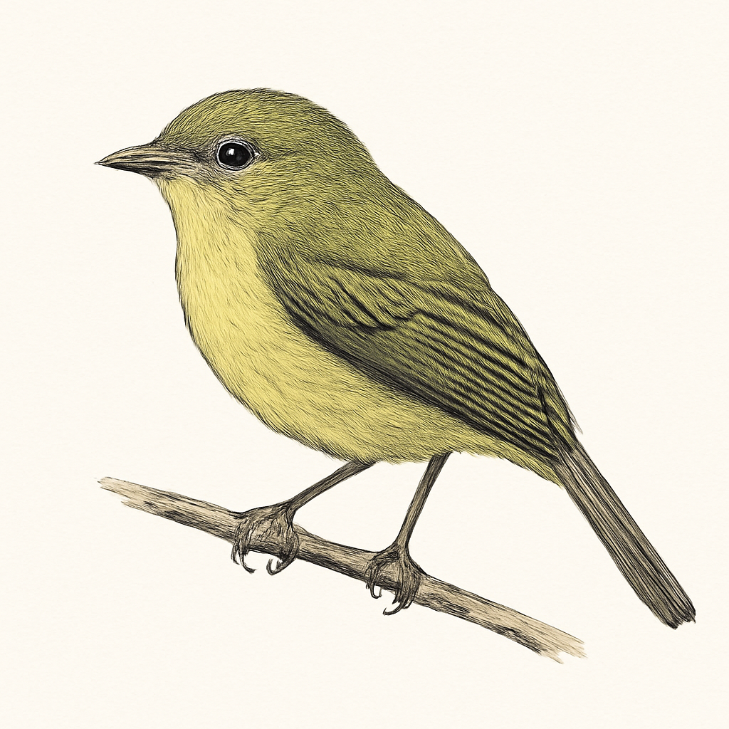 Illustrazione di Yellow-green Tyrannulet