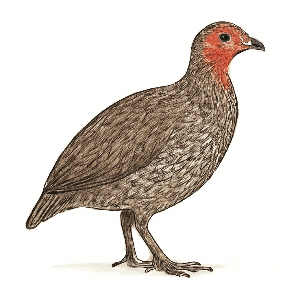 Illustrazione di Red-necked Spurfowl
