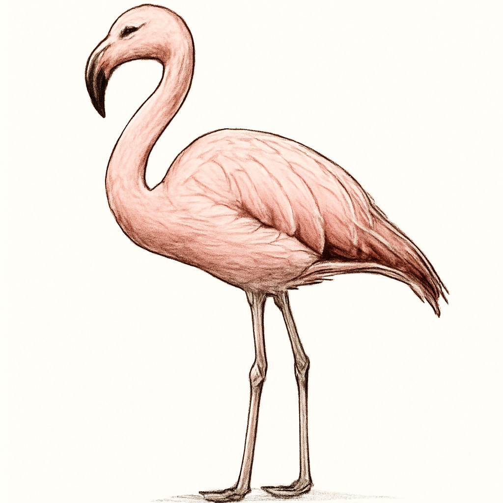 Illustration de Flamant du Chili