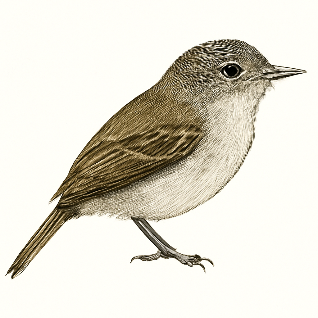 Illustrazione di Pearly-vented Tody-Tyrant