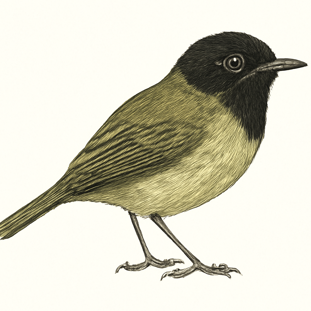 Illustrazione di Black-throated Tody-Tyrant