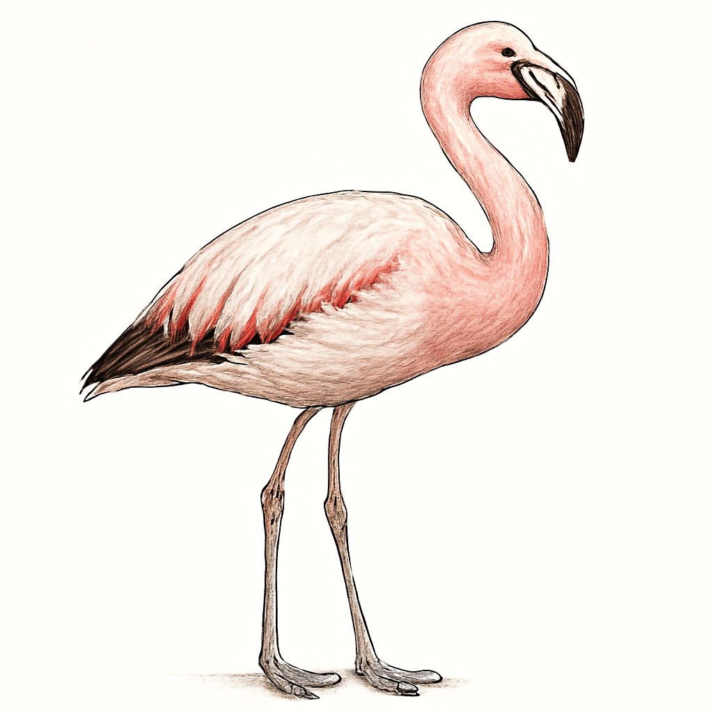 Illustration de Flamant de James