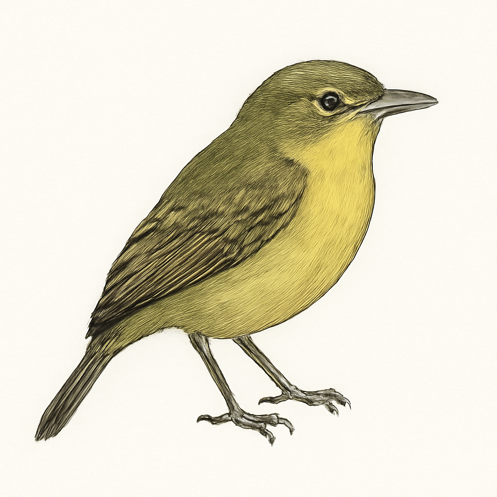 Illustration de Tyranneau jaune-olive