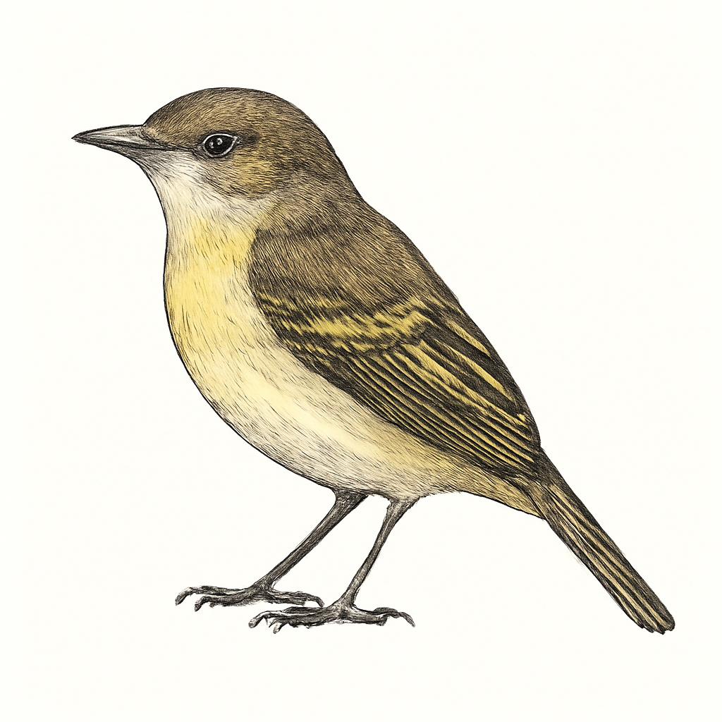 Illustration de Tyranneau à ailes jaunes