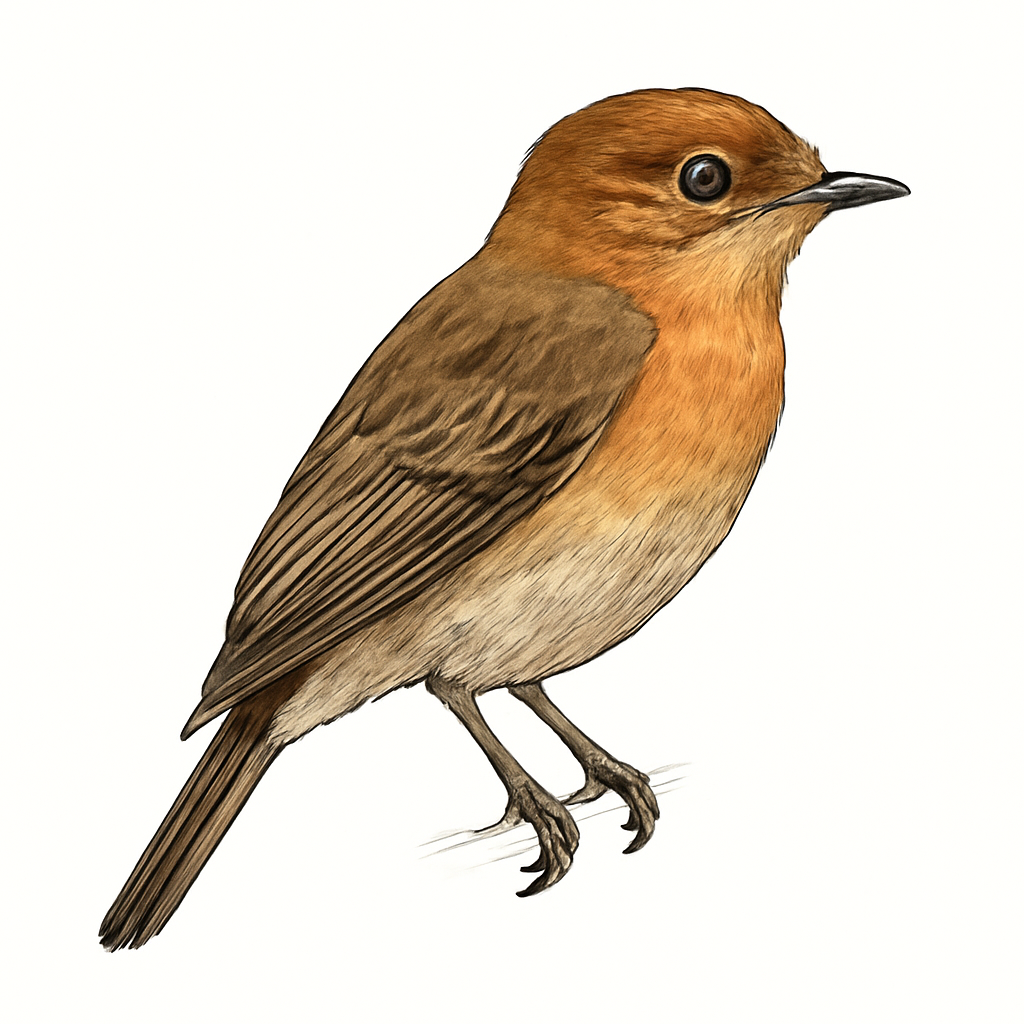 Illustrazione di Cinnamon Flycatcher