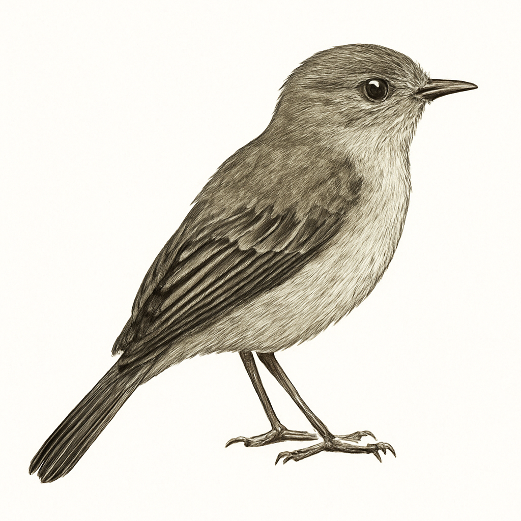 Ilustração de northern beardless-tyrannulet