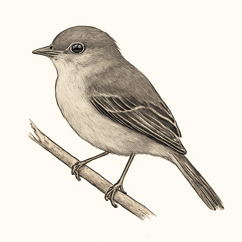 Illustrazione di Mouse-colored Tyrannulet (Southern)