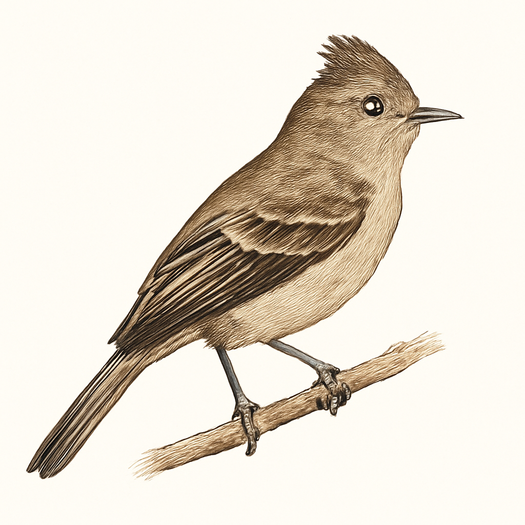 Illustration de Élénie huppée