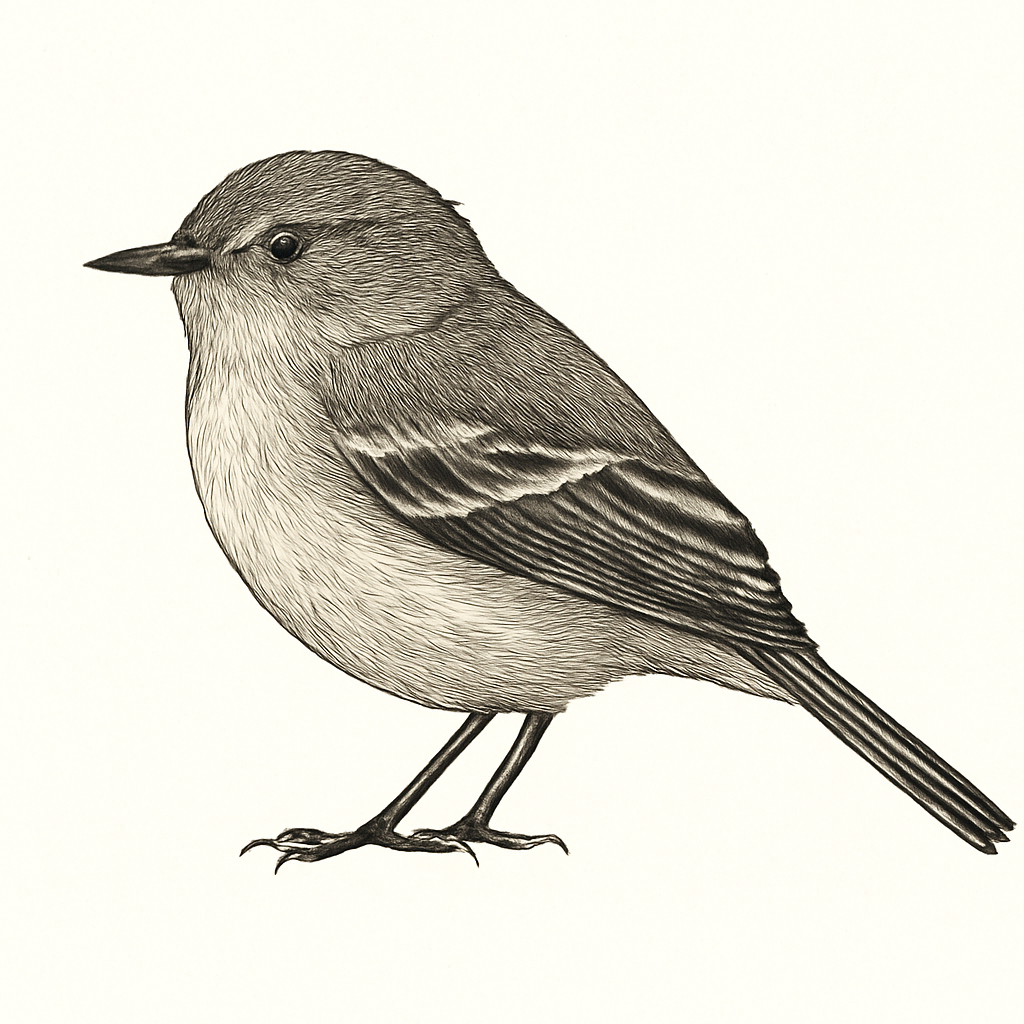 Illustration von Sturzbach-Kleintyrann