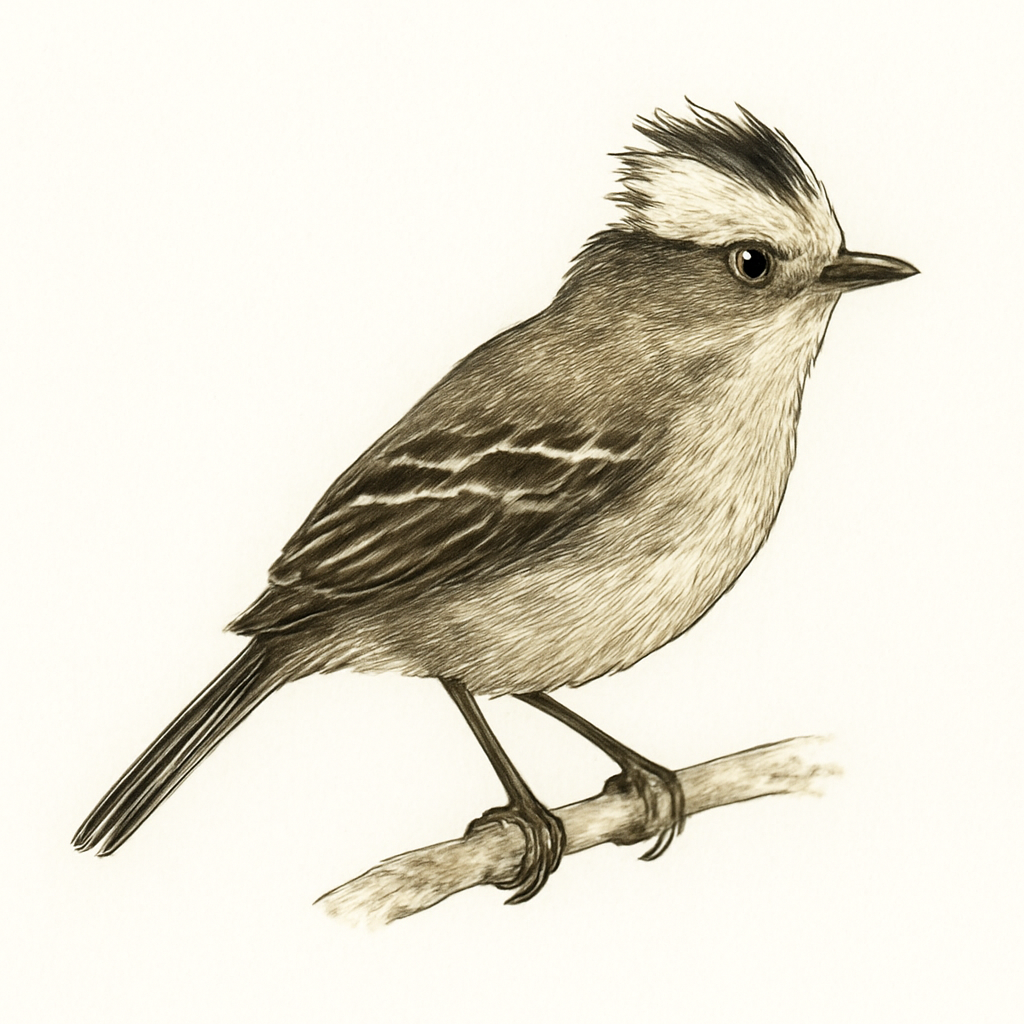 Illustration de Tyranneau à toupet