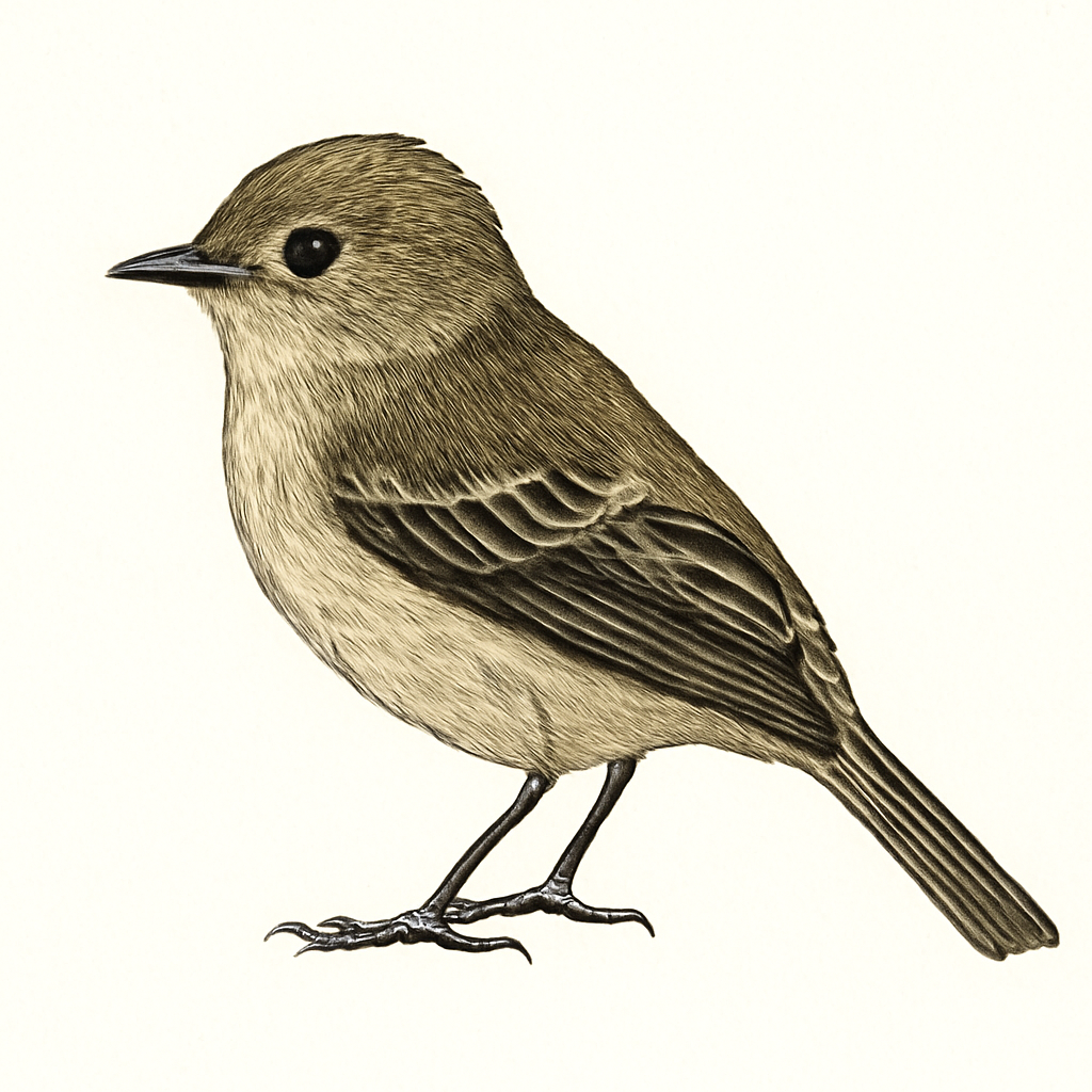 Illustrazione di Tawny-rumped Tyrannulet