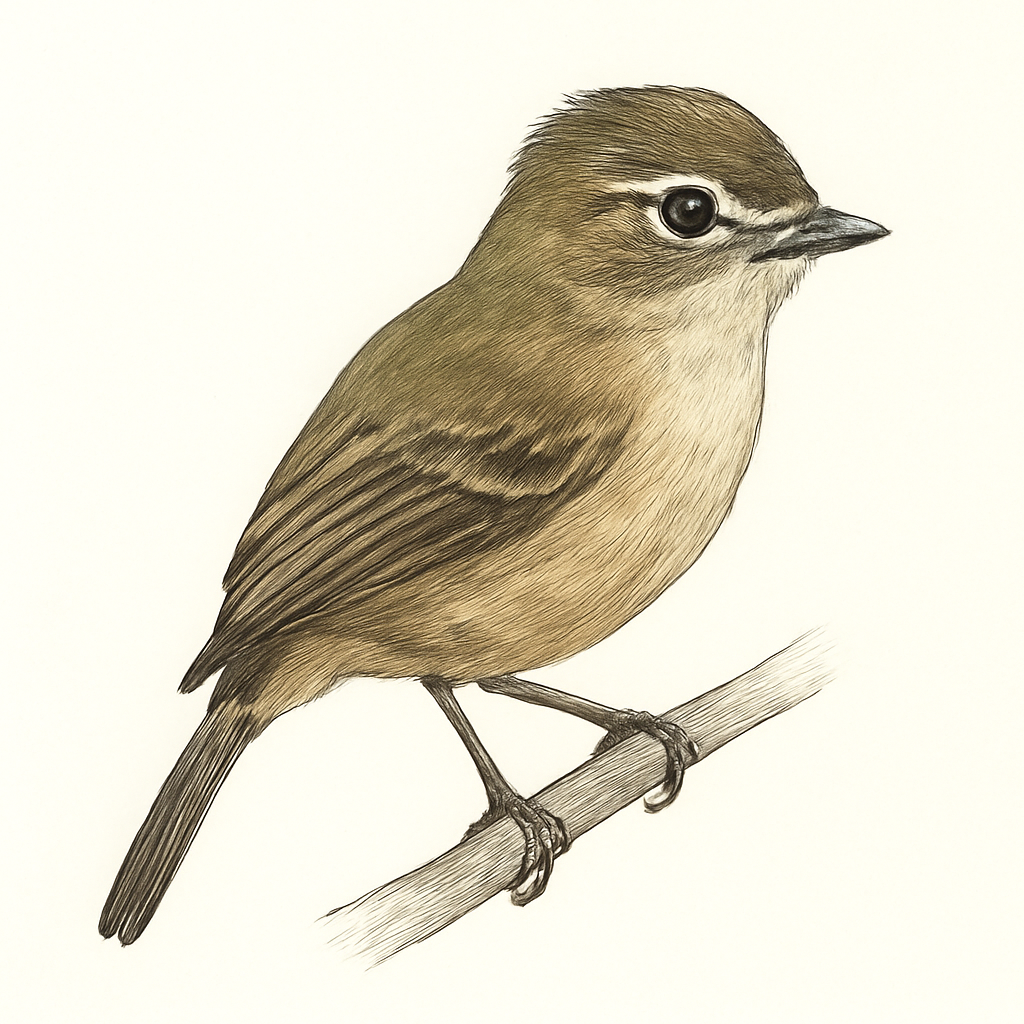 Spectacled Tyrannulet illustration