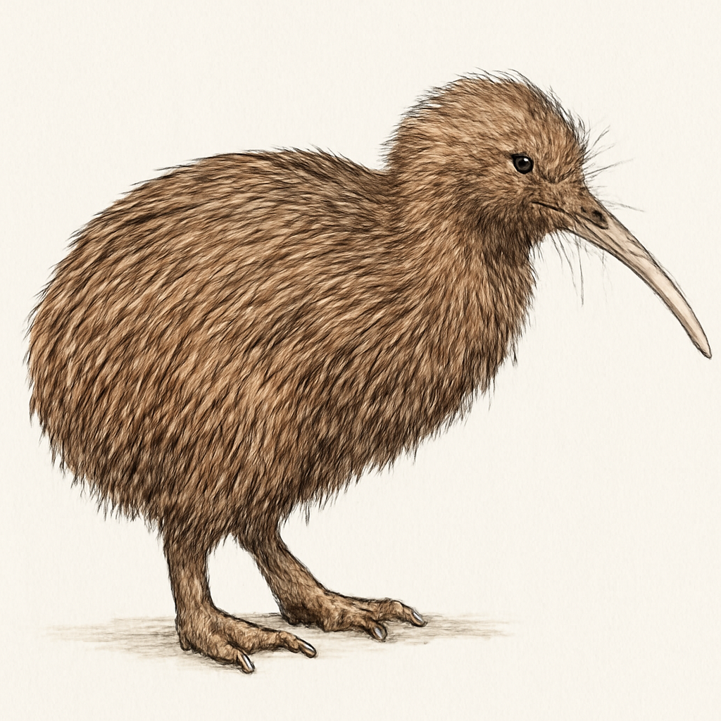 Illustration de Kiwi d'Okarito