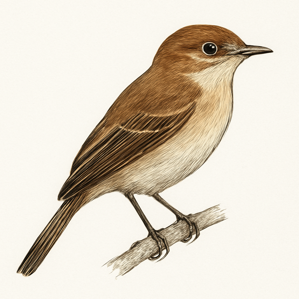 Illustrazione di Bran-colored Flycatcher