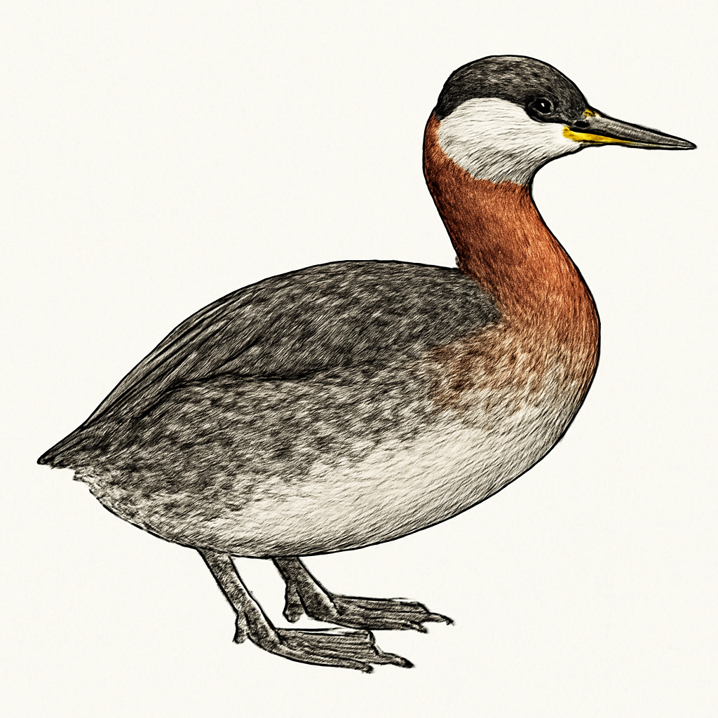 Illustration de Grèbe jougris