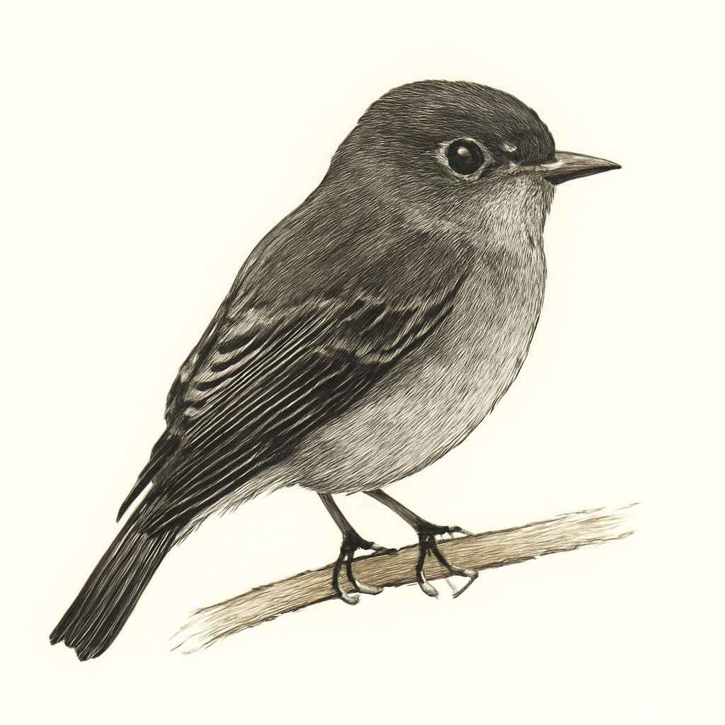 Dark Pewee illustration