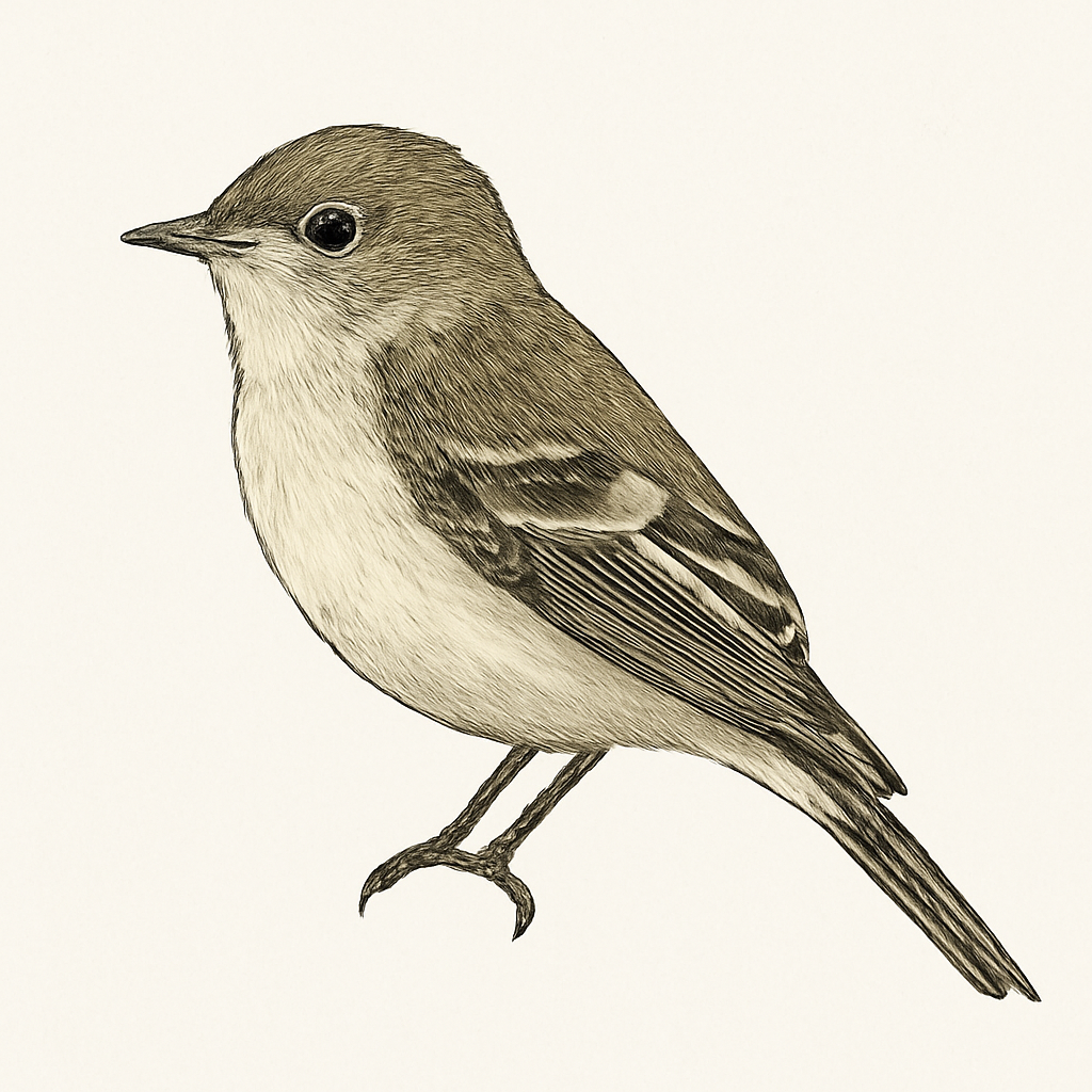 Alder Flycatcher illustration