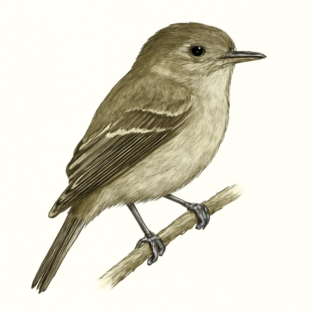 Illustrazione di Gray Flycatcher