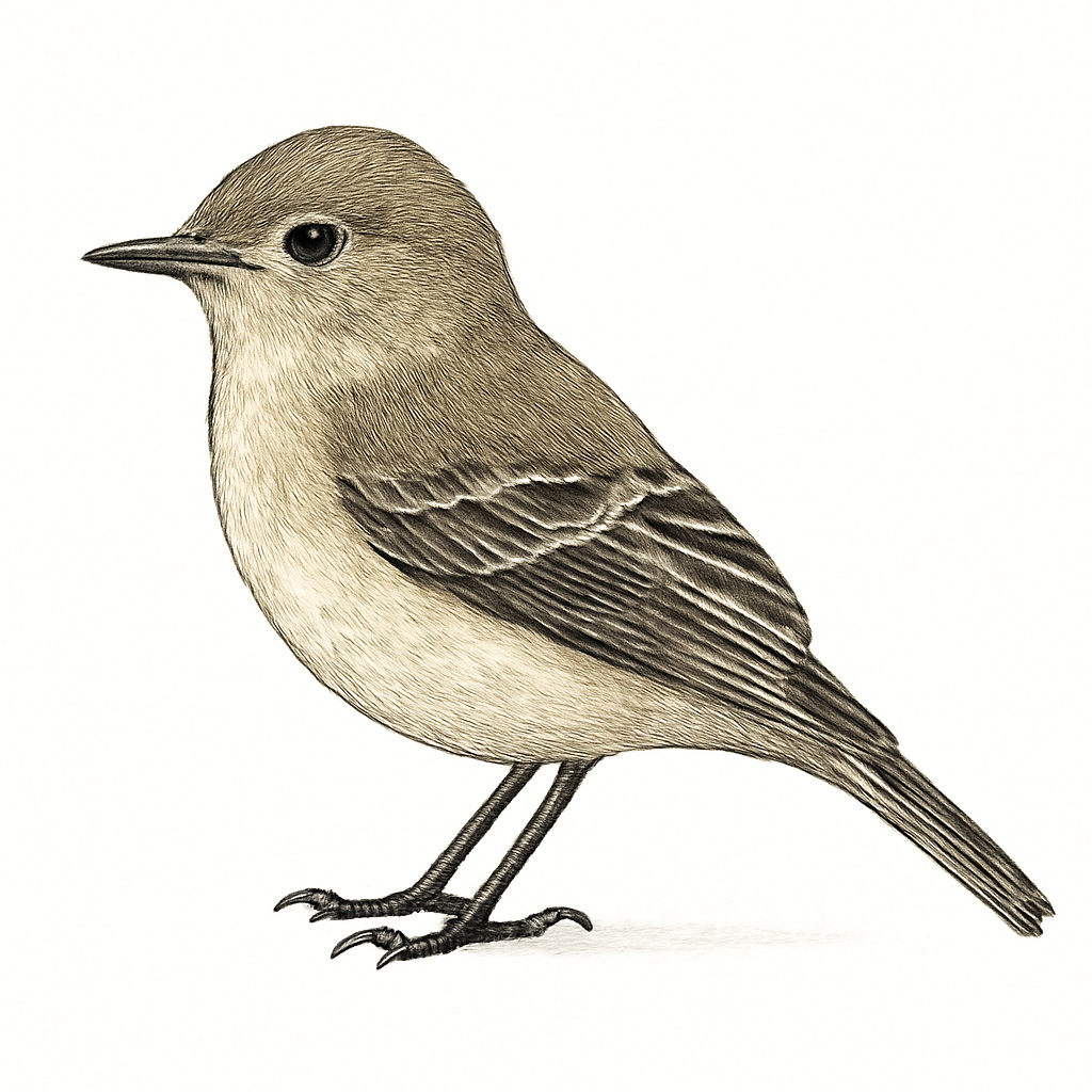 Illustrazione di Pine Flycatcher