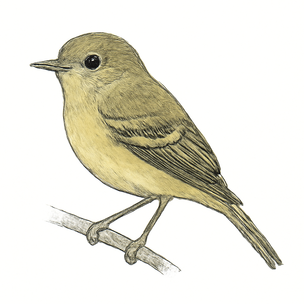 Illustrazione di Yellowish Flycatcher