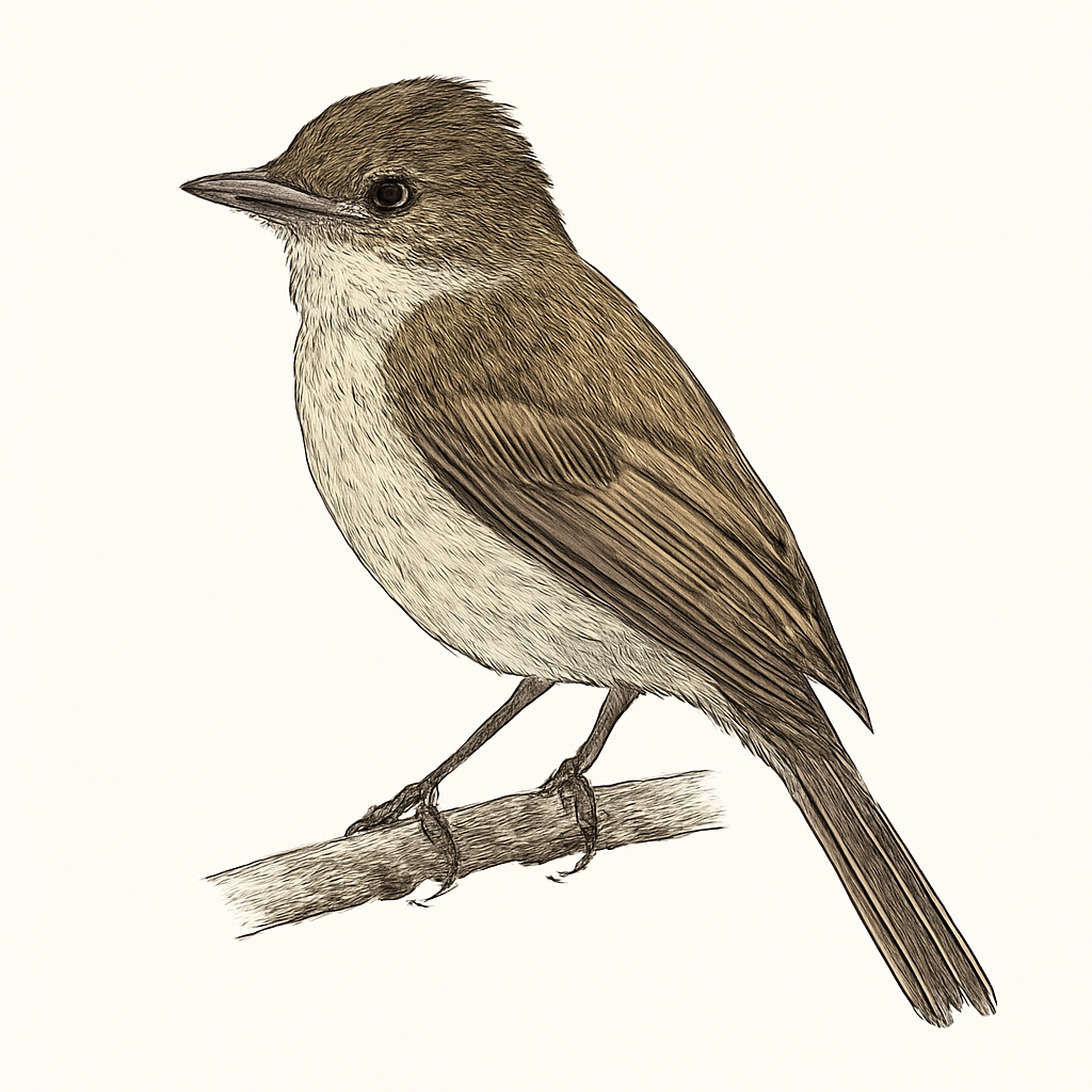Illustrazione di Northern Scrub-Flycatcher