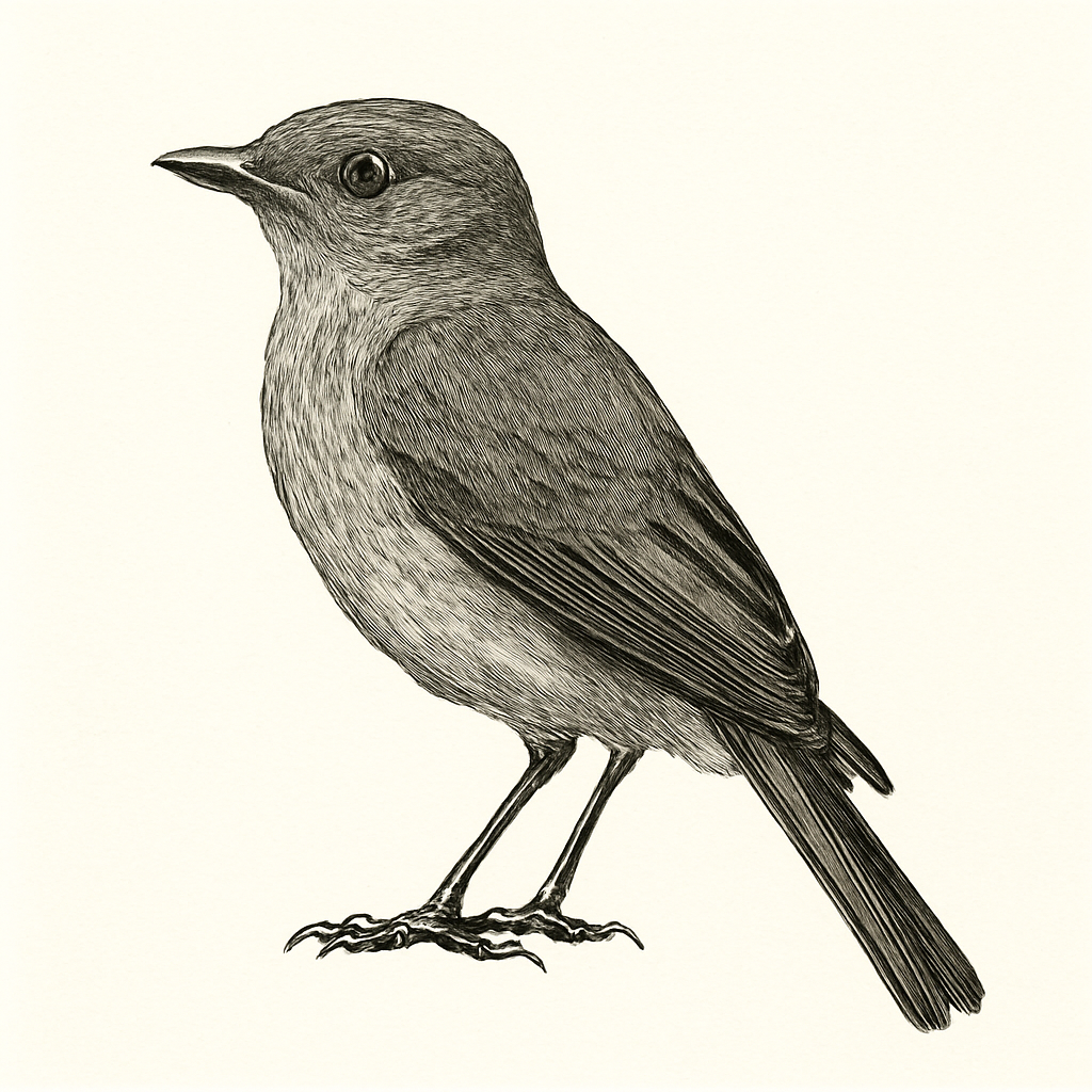 Illustrazione di Cinereous Tyrant