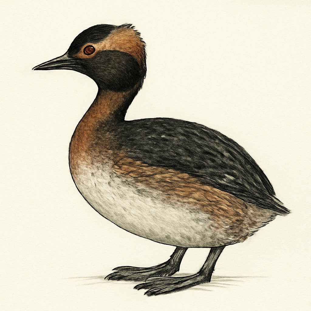 Illustratie van Patagonische fuut