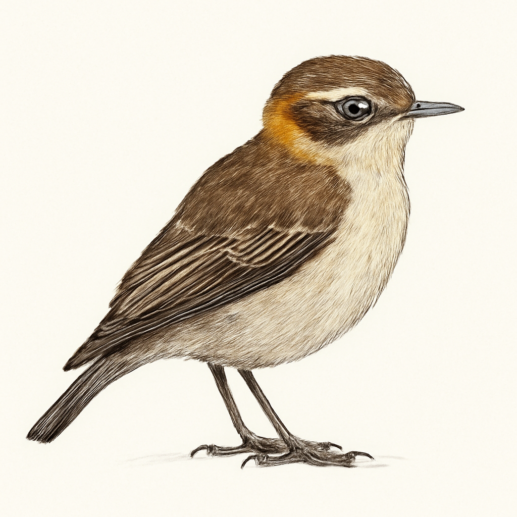 Ochre-naped Ground-Tyrant illustration