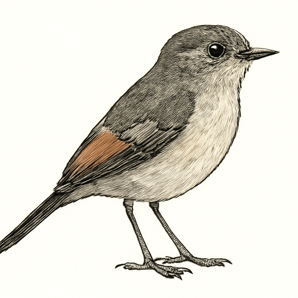 Ilustración de Birro Culirrojo