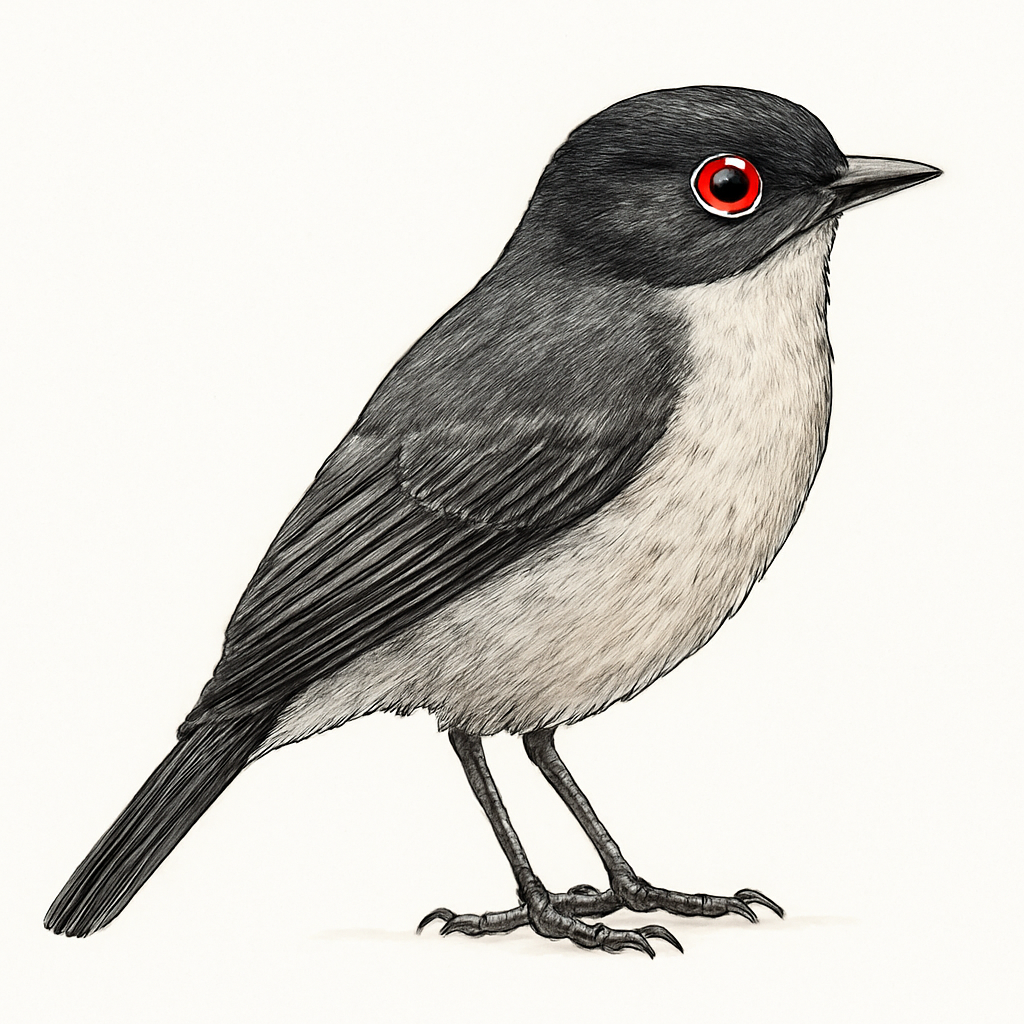 Illustration von Feueraugen-Scheckentyrann