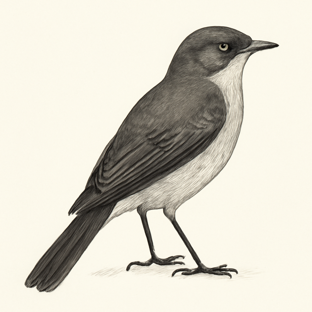 White-rumped Monjita illustration