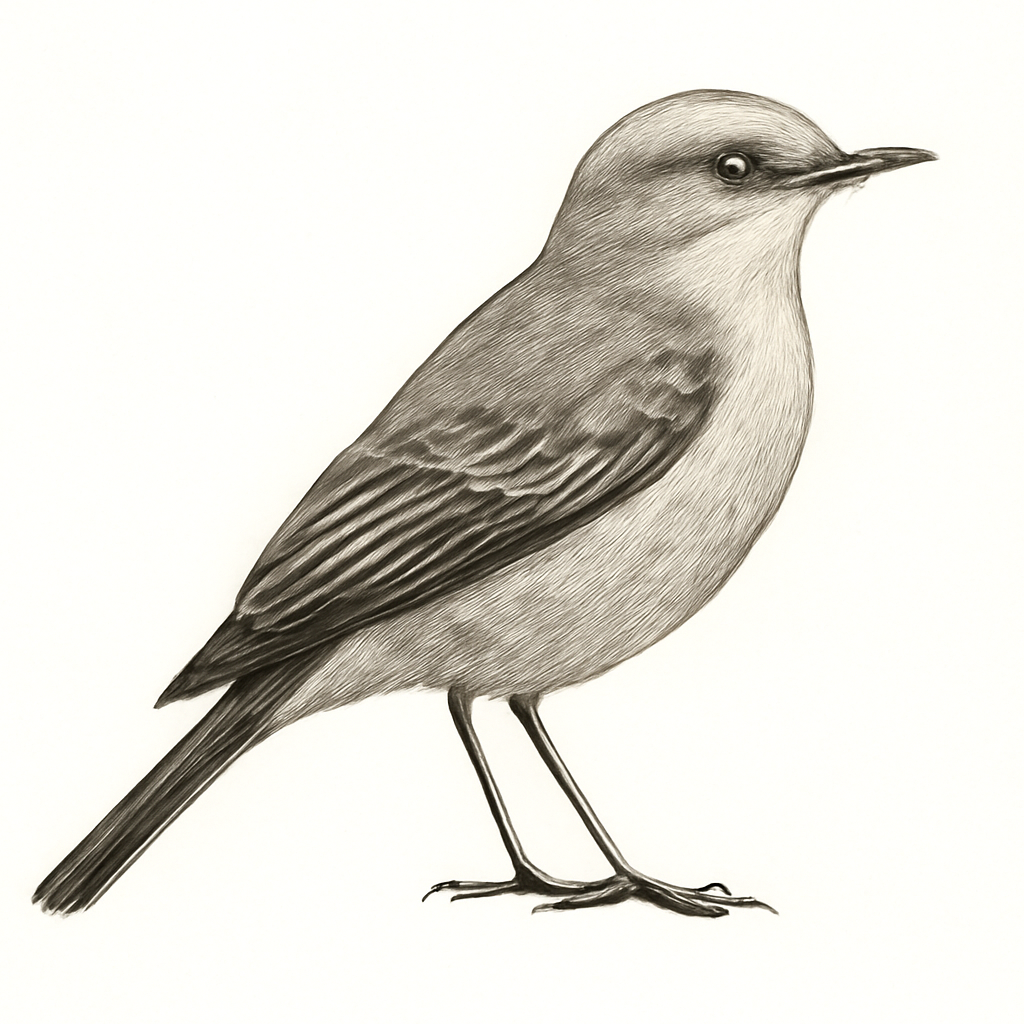 Illustration von Bartstreif-Scheckenentyrann