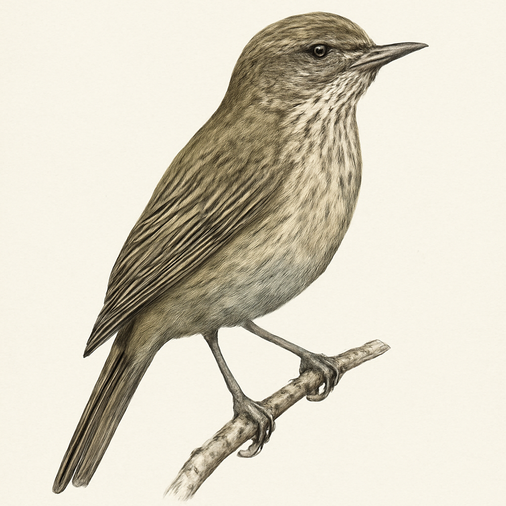 Streak-throated Bush-Tyrant illustration