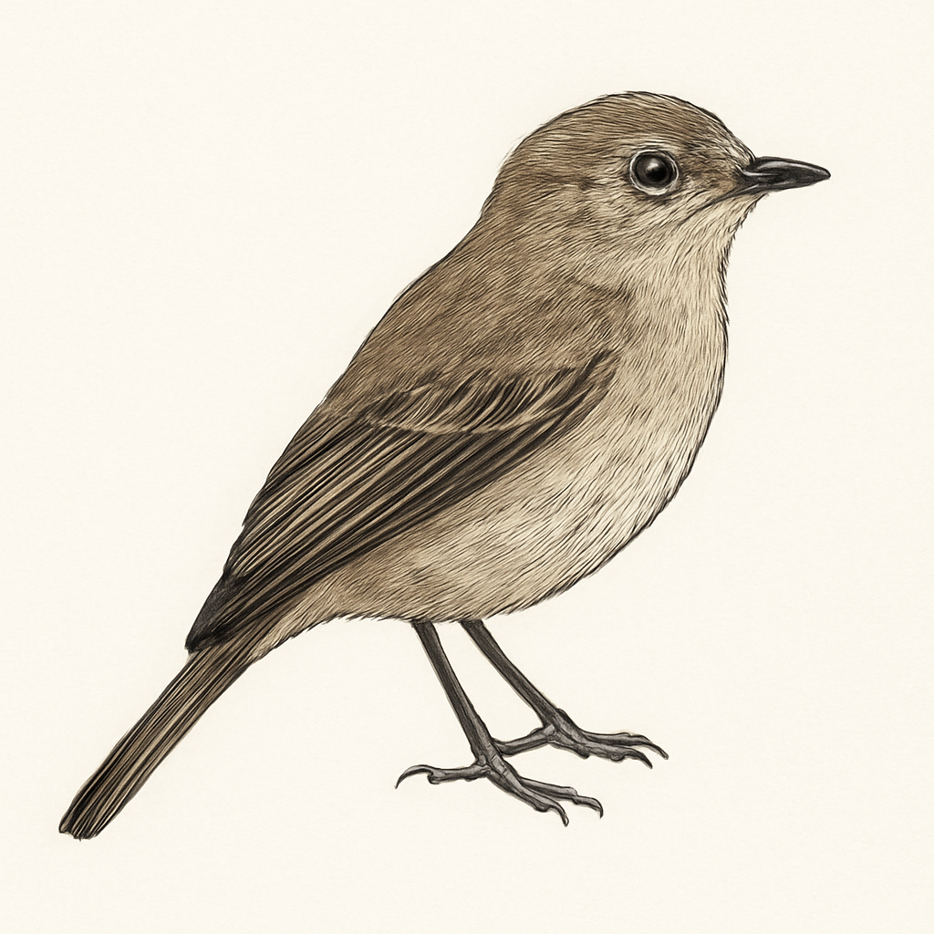 Smoky Bush-Tyrant illustration