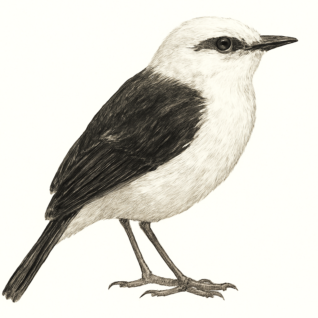 Illustration de Moucherolle à dos noir