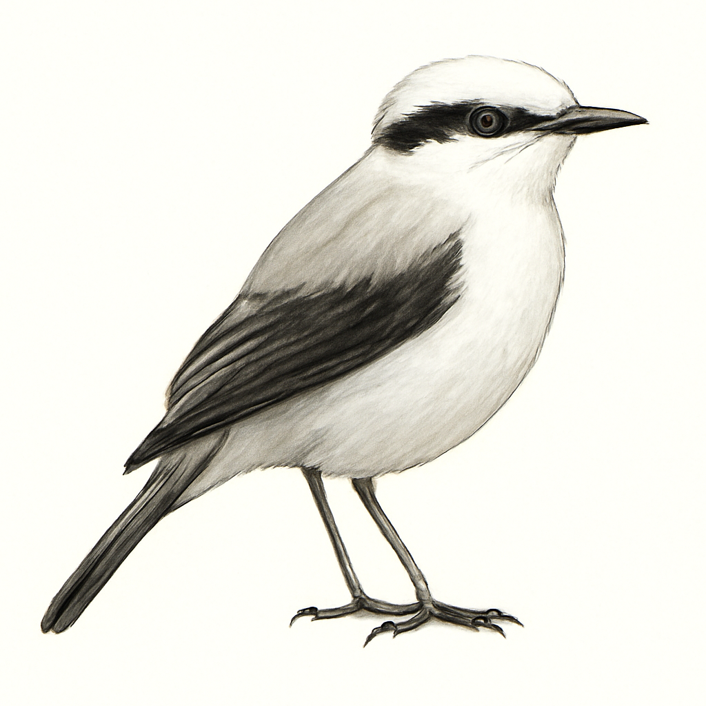 Illustration von Graurücken-Wassertyrann