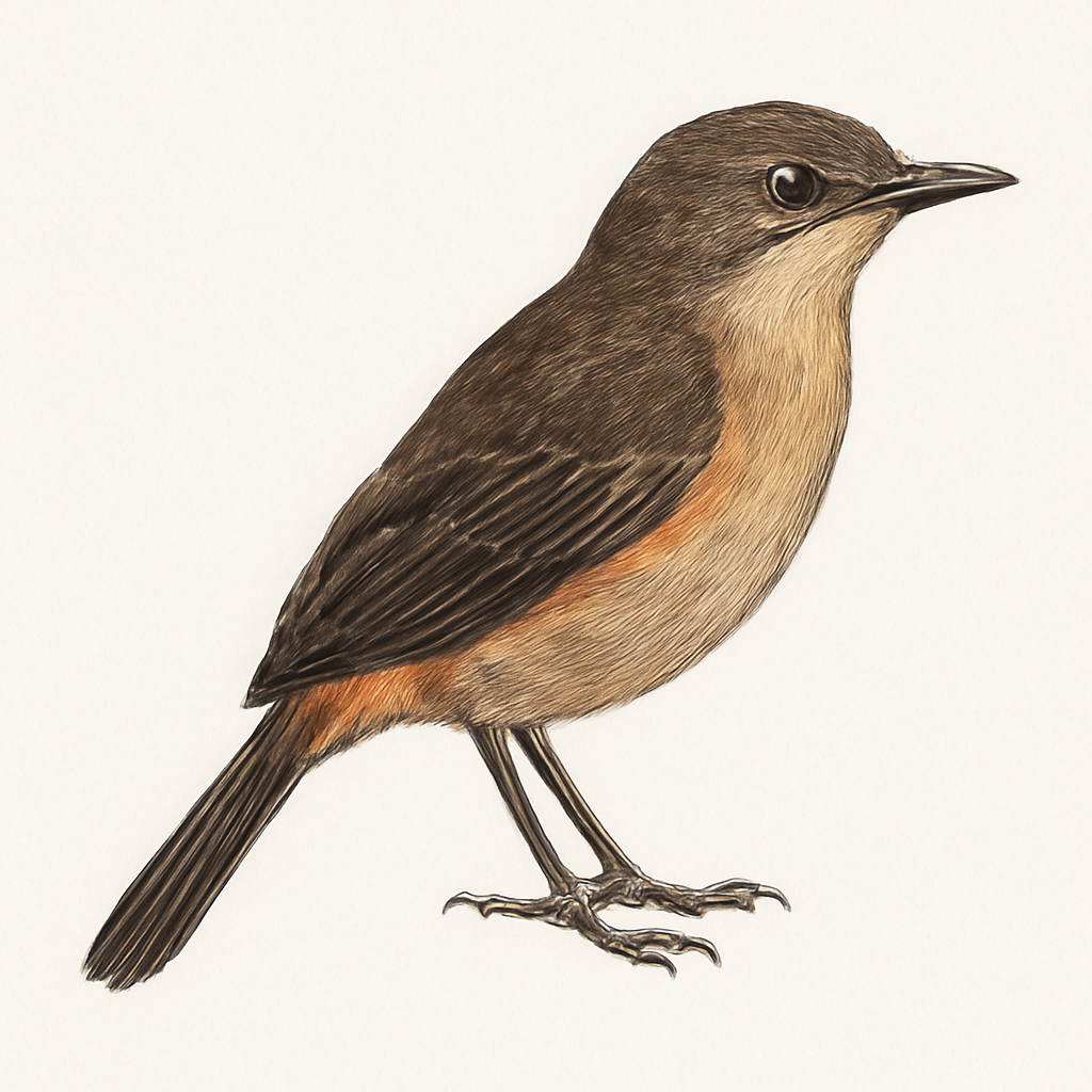 Illustrazione di Bright-rumped Attila